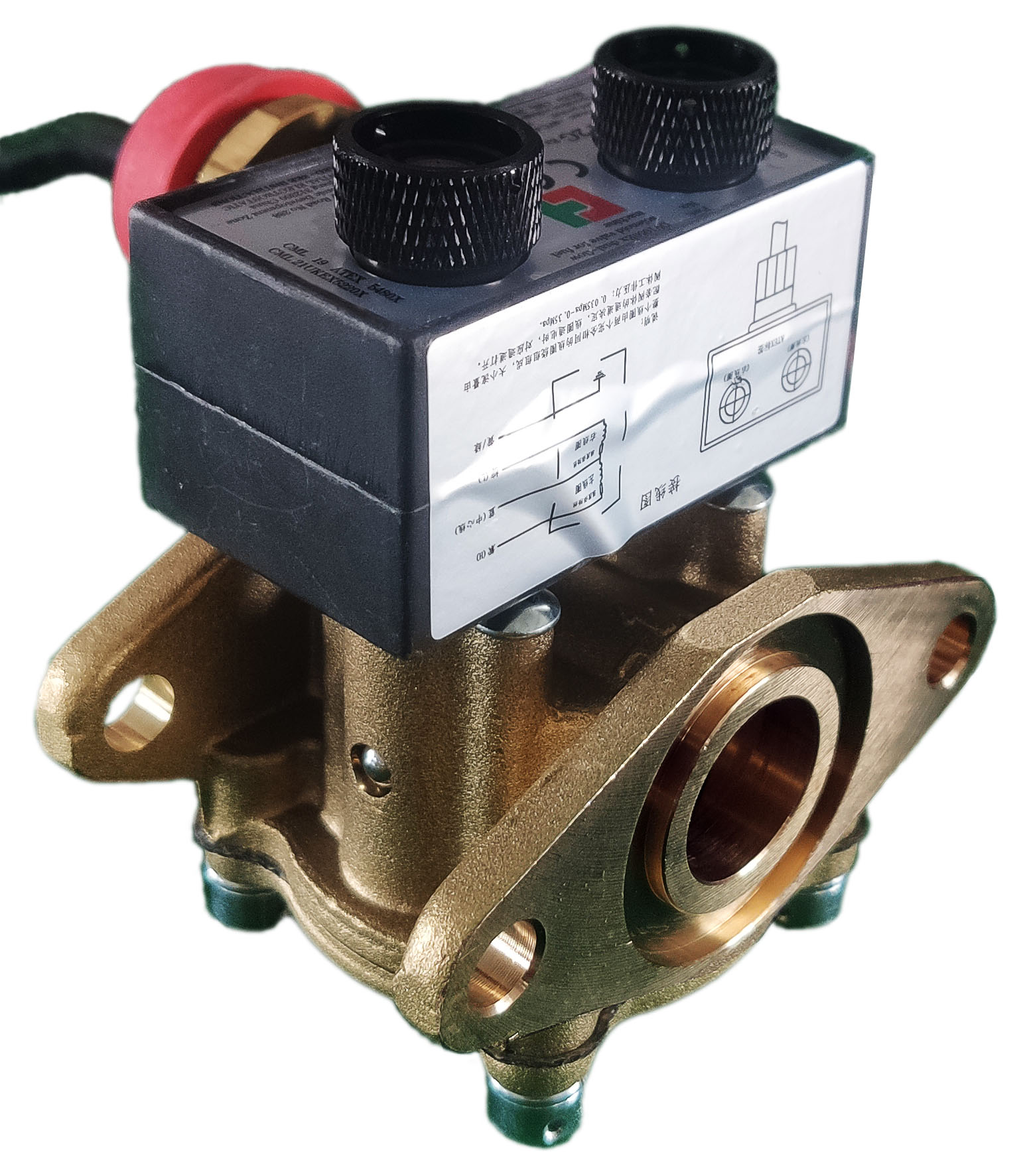 DV1050Ex dual flow solenoid valve (6 points, back) Flow Control Chunhui
